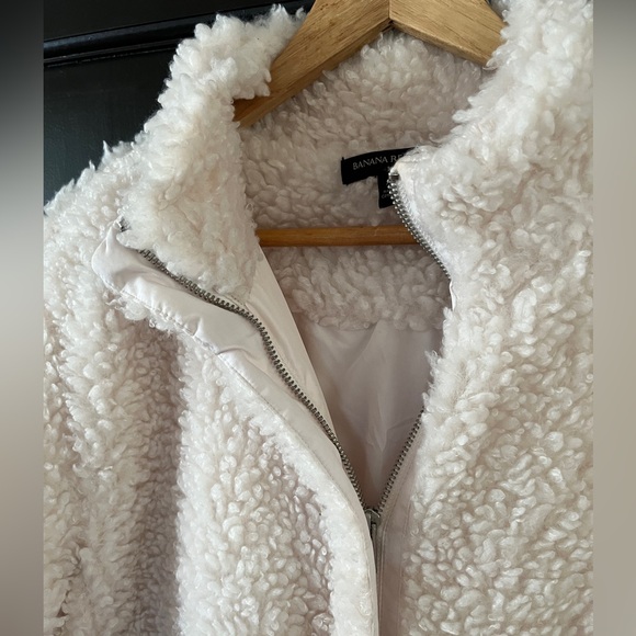 Banana Republic cream teddy jacket - Picture 4 of 6